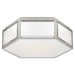Visual Comfort Signature Canada - Two Light Flush Mount - Bradford - Mirror and Polished Nickel- Union Lighting Luminaires Decor