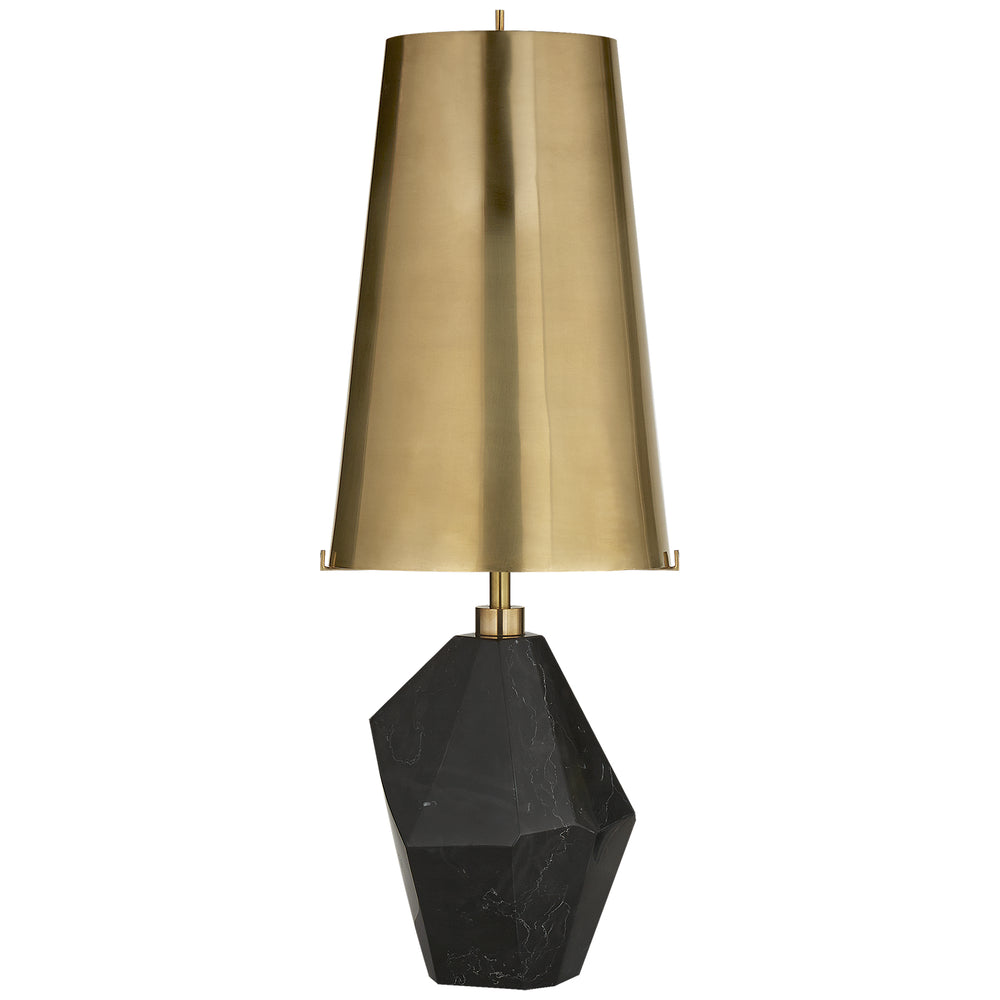Visual Comfort Signature Canada - One Light Table Lamp - Halcyon - Black Cremo Marble- Union Lighting Luminaires Decor