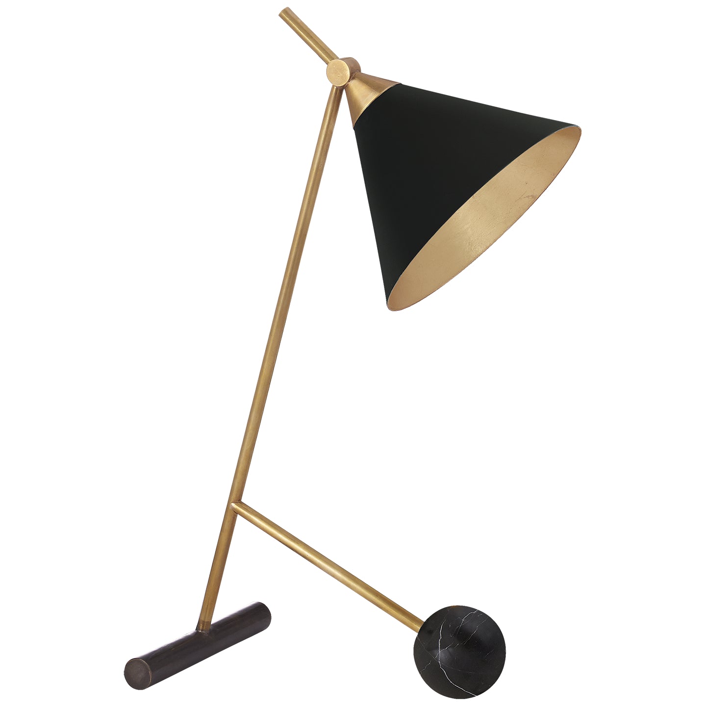 Visual Comfort Signature Canada - One Light Table Lamp - Cleo - Bronze with Antique-Burnished Brass- Union Lighting Luminaires Decor