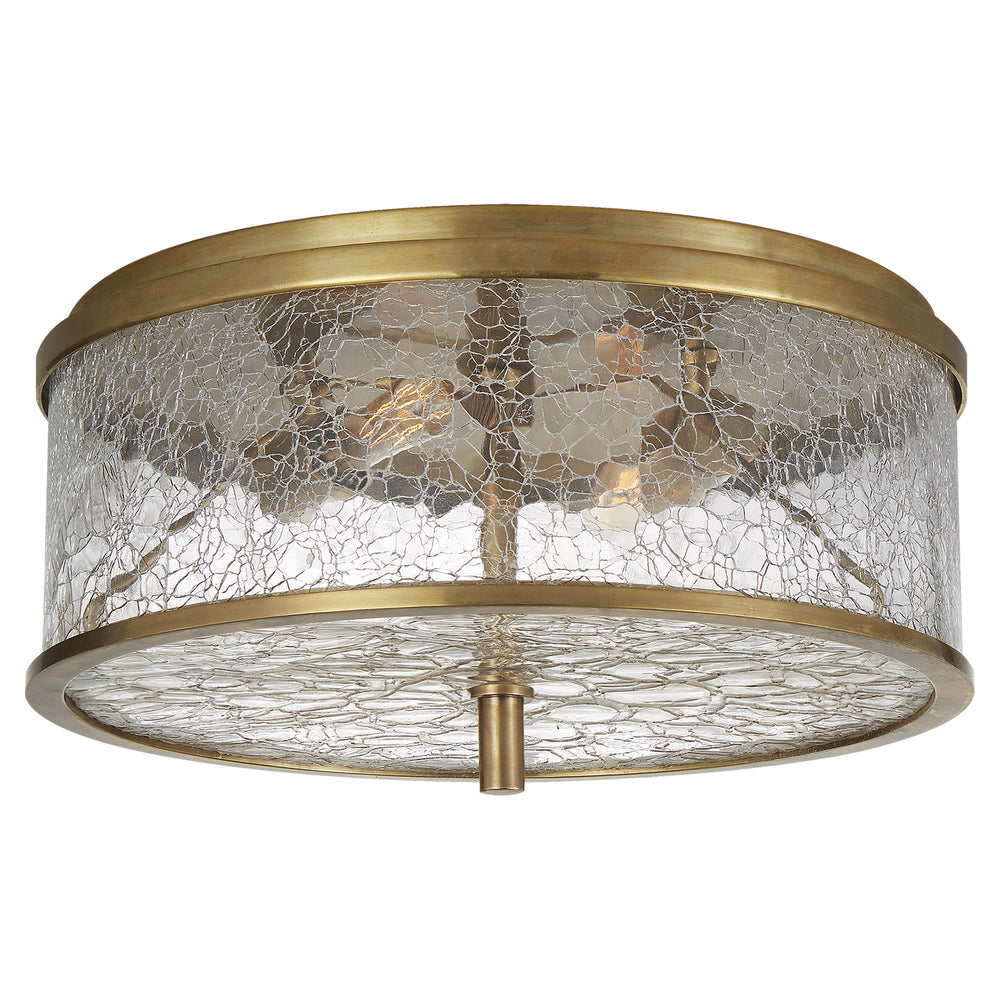 Visual Comfort Signature Canada - Two Light Flush Mount - Liaison - Antique-Burnished Brass- Union Lighting Luminaires Decor