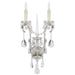 Ralph Lauren Canada - Two Light Wall Sconce - Alessandra - Antique Silver Leaf- Union Lighting Luminaires Decor