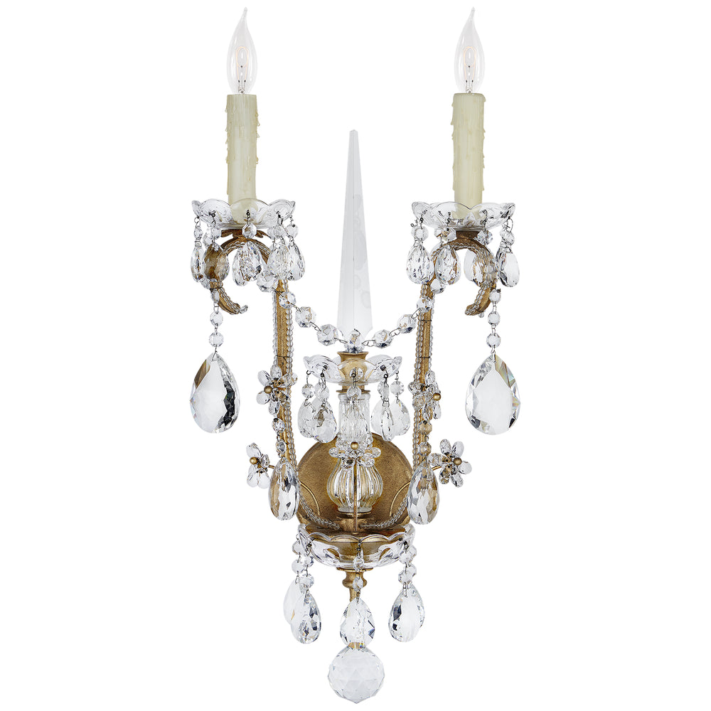 Ralph Lauren Canada - Two Light Wall Sconce - Alessandra - Gilded Iron- Union Lighting Luminaires Decor