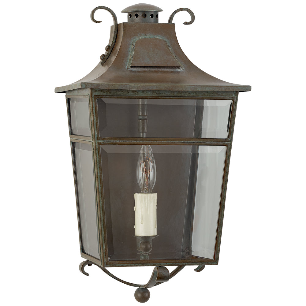 Ralph Lauren Canada - One Light Wall Lantern - Carrington - Weathered Verdigris- Union Lighting Luminaires Decor
