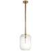 Ralph Lauren Canada - One Light Pendant - Barrett - Natural Brass- Union Lighting Luminaires Decor