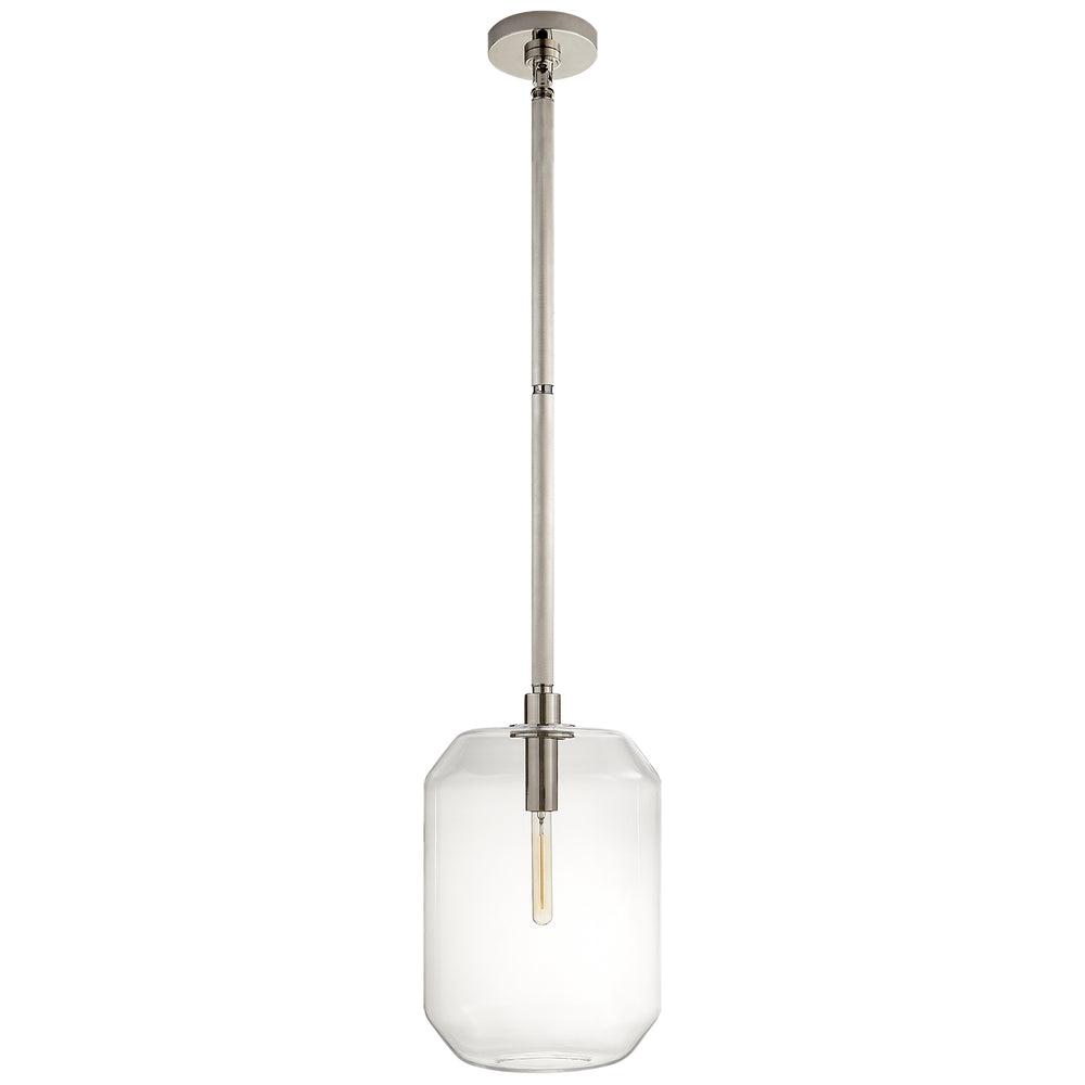 Ralph Lauren Canada - One Light Pendant - Barrett - Polished Nickel- Union Lighting Luminaires Decor