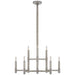 Ralph Lauren Canada - Nine Light Chandelier - Barrett - Polished Nickel- Union Lighting Luminaires Decor