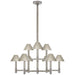 Ralph Lauren Canada - Nine Light Chandelier - Barrett - Polished Nickel- Union Lighting Luminaires Decor