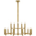Ralph Lauren Canada - 15 Light Chandelier - Barrett - Natural Brass- Union Lighting Luminaires Decor