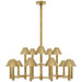 Ralph Lauren Canada - 15 Light Chandelier - Barrett - Natural Brass- Union Lighting Luminaires Decor