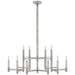 Ralph Lauren Canada - 15 Light Chandelier - Barrett - Polished Nickel- Union Lighting Luminaires Decor