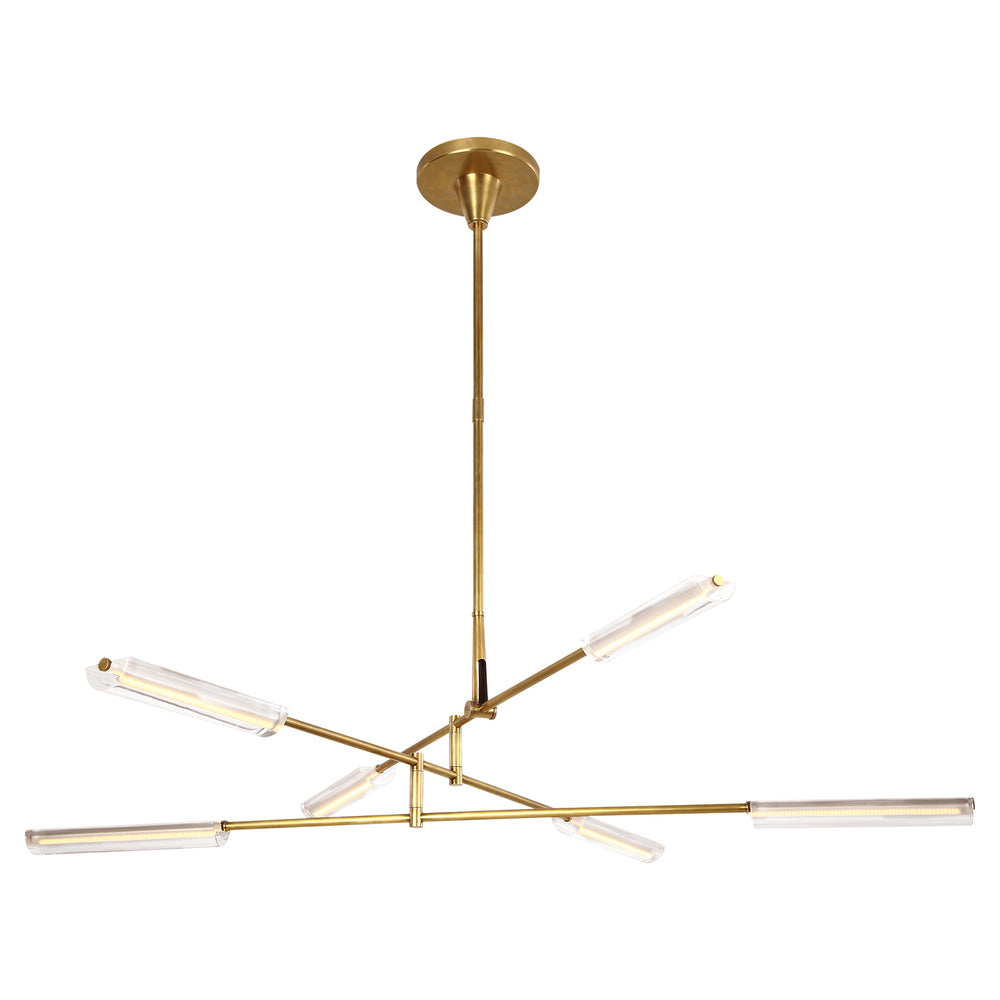 Ralph Lauren Canada - LED Chandelier - Daley - Natural Brass- Union Lighting Luminaires Decor