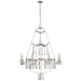 Ralph Lauren Canada - Eight Light Chandelier - Natalie - Polished Nickel- Union Lighting Luminaires Decor