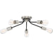 Quoizel - Five Light Flush Mount - Latitude - Earth Black- Union Lighting Luminaires Decor