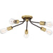 Quoizel - Five Light Flush Mount - Latitude - Western Bronze- Union Lighting Luminaires Decor