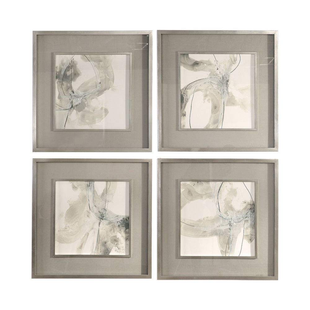 Uttermost - Wall Art, S/4 - Divination - Silver Leaf- Union Lighting Luminaires Decor