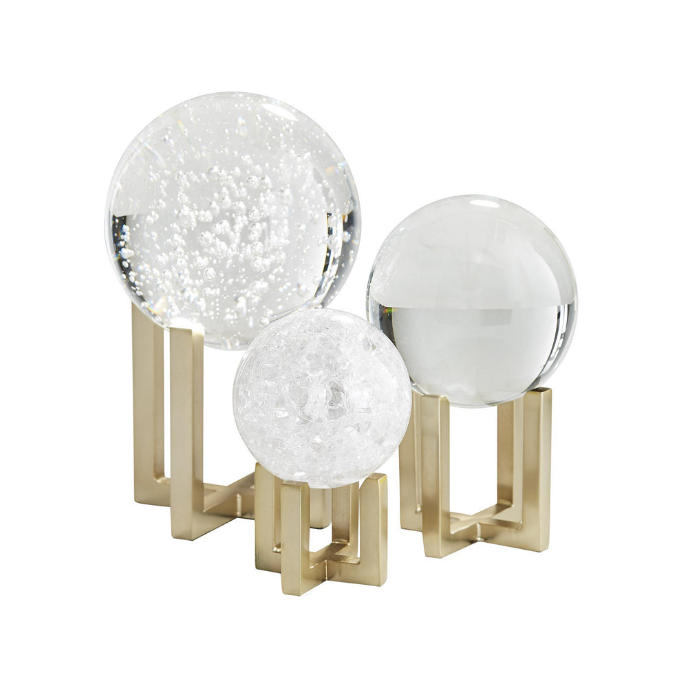 Arteriors - Sculptures, Set of 3 - Macarthurs - Clear- Union Lighting Luminaires Decor
