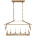 Visual Comfort Signature Canada - Four Light Lantern - Darlana - Gilded Iron- Union Lighting Luminaires Decor