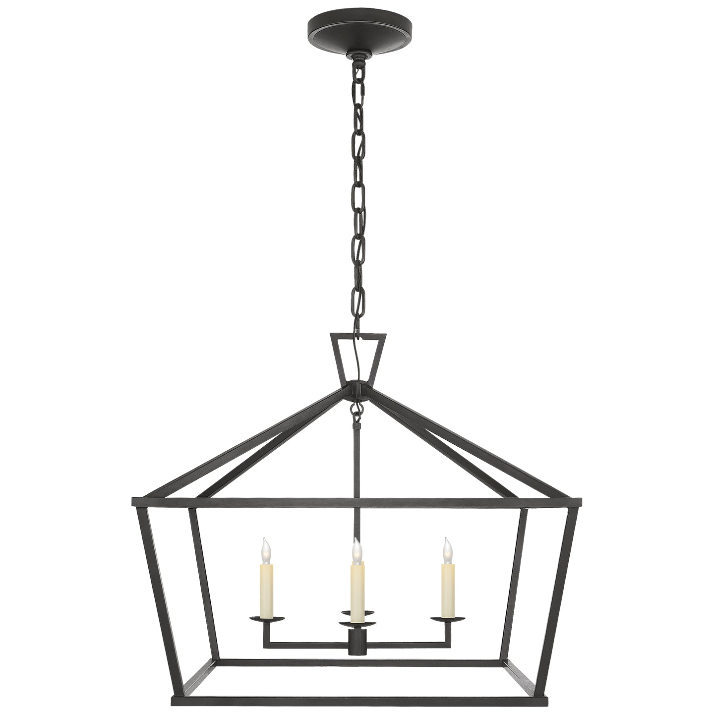 Visual Comfort Signature Canada - Four Light Lantern - Darlana - Aged Iron- Union Lighting Luminaires Decor