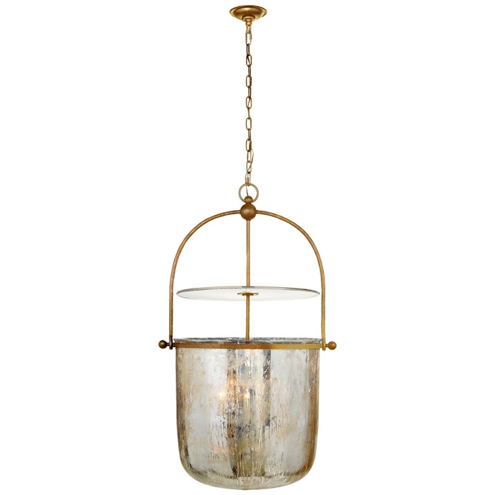 Visual Comfort Signature Canada - Four Light Lantern - Lorford - Gilded Iron- Union Lighting Luminaires Decor