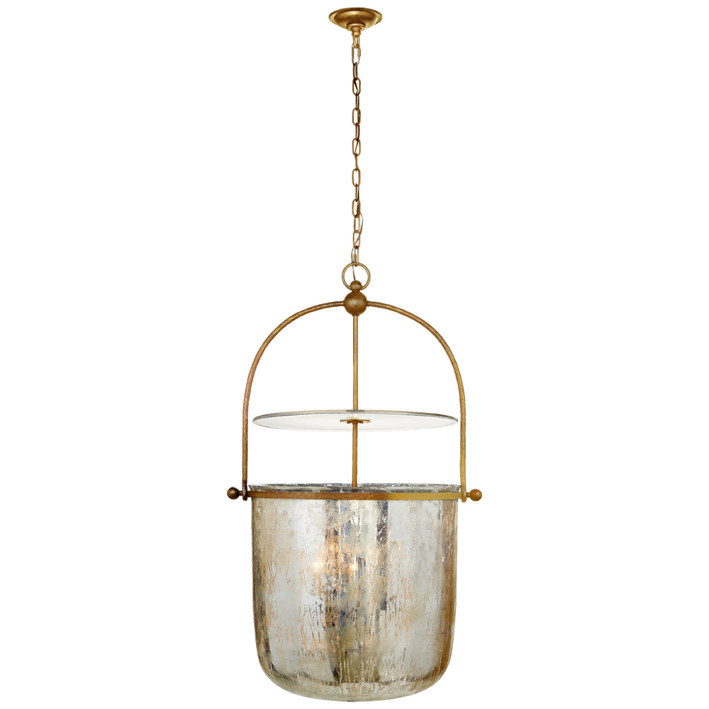 Visual Comfort Signature Canada - Four Light Lantern - Lorford - Gilded Iron- Union Lighting Luminaires Decor