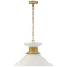 Visual Comfort Signature Canada - One Light Pendant - Alborg - Antique-Burnished Brass- Union Lighting Luminaires Decor