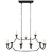 Visual Comfort Signature Canada - 11 Light Linear Pendant - Flemish - Aged Iron- Union Lighting Luminaires Decor