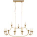 Visual Comfort Signature Canada - 11 Light Linear Pendant - Flemish - Gilded Iron- Union Lighting Luminaires Decor