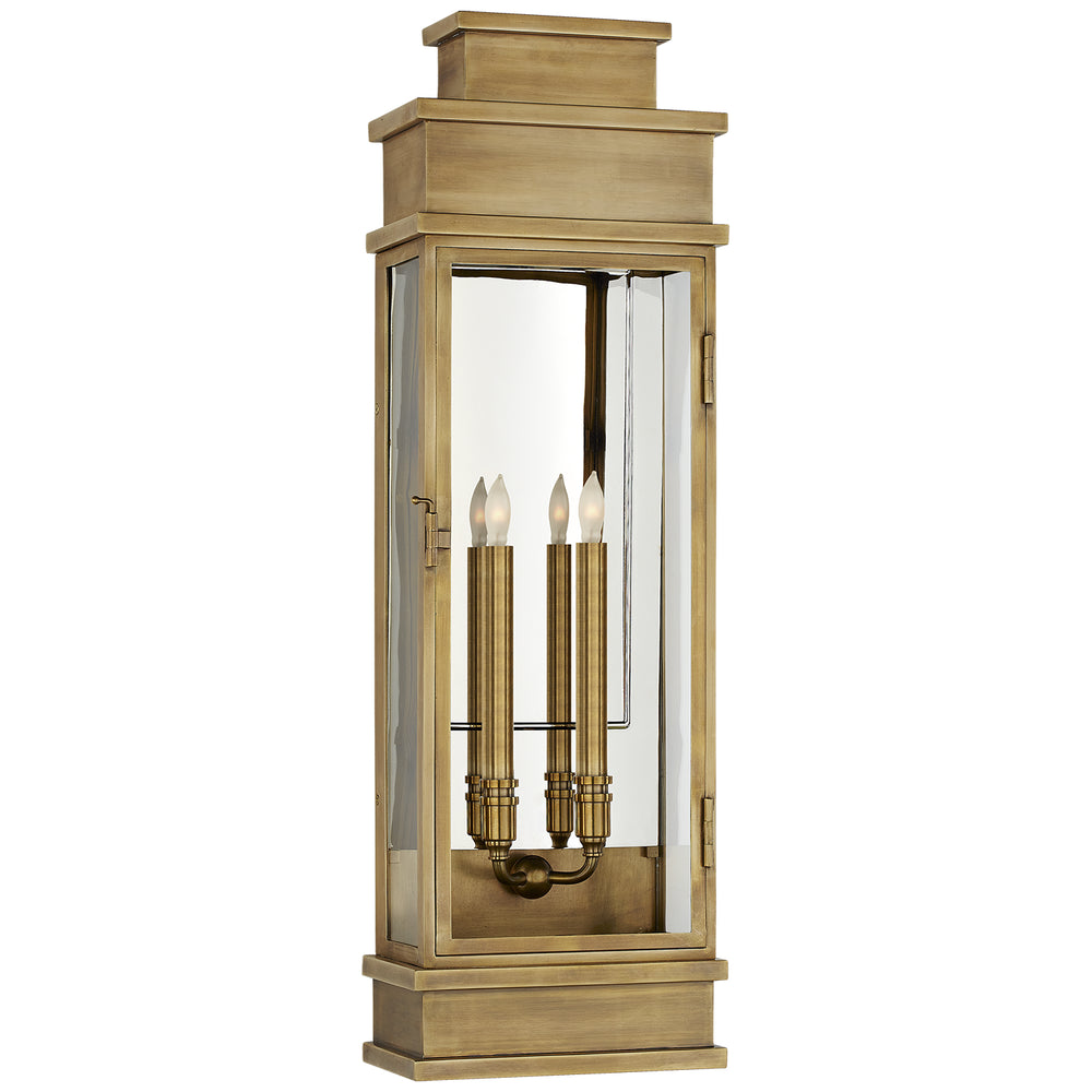 Visual Comfort Signature Canada - Two Light Wall Lantern - Linear Lantern - Antique-Burnished Brass- Union Lighting Luminaires Decor