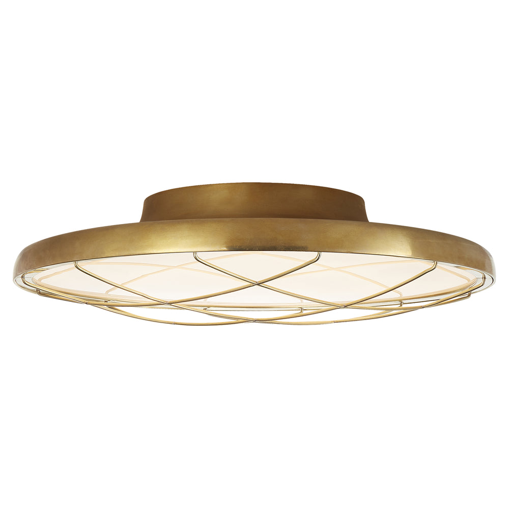 Visual Comfort Signature Canada - LED Flush Mount - Dot - Natural Brass- Union Lighting Luminaires Decor