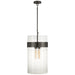 Visual Comfort Signature Canada - Four Light Pendant - Presidio - Bronze- Union Lighting Luminaires Decor