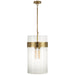 Visual Comfort Signature Canada - Four Light Pendant - Presidio - Hand-Rubbed Antique Brass- Union Lighting Luminaires Decor