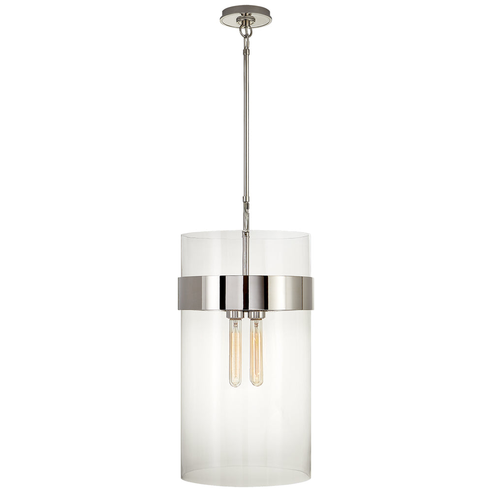 Visual Comfort Signature Canada - Four Light Pendant - Presidio - Polished Nickel- Union Lighting Luminaires Decor