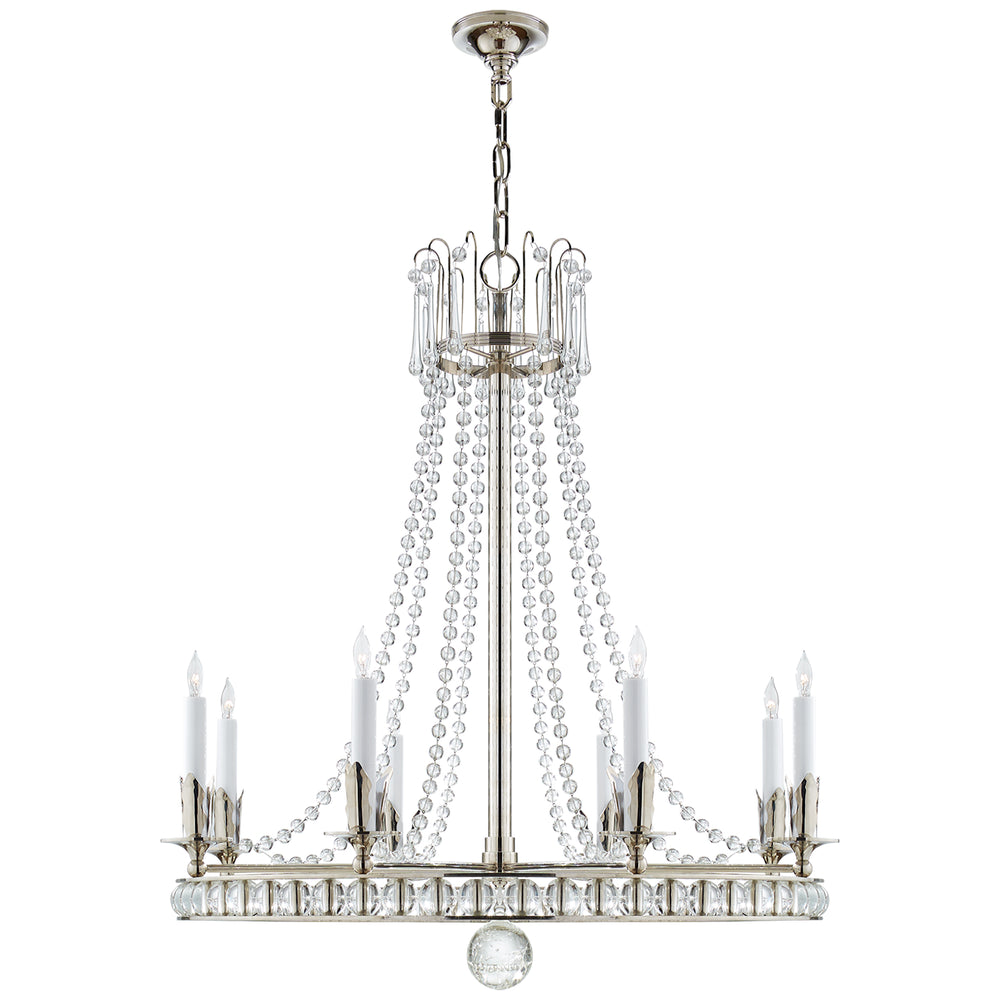 Visual Comfort Signature Canada - Eight Light Chandelier - Regency - Polished Nickel- Union Lighting Luminaires Decor