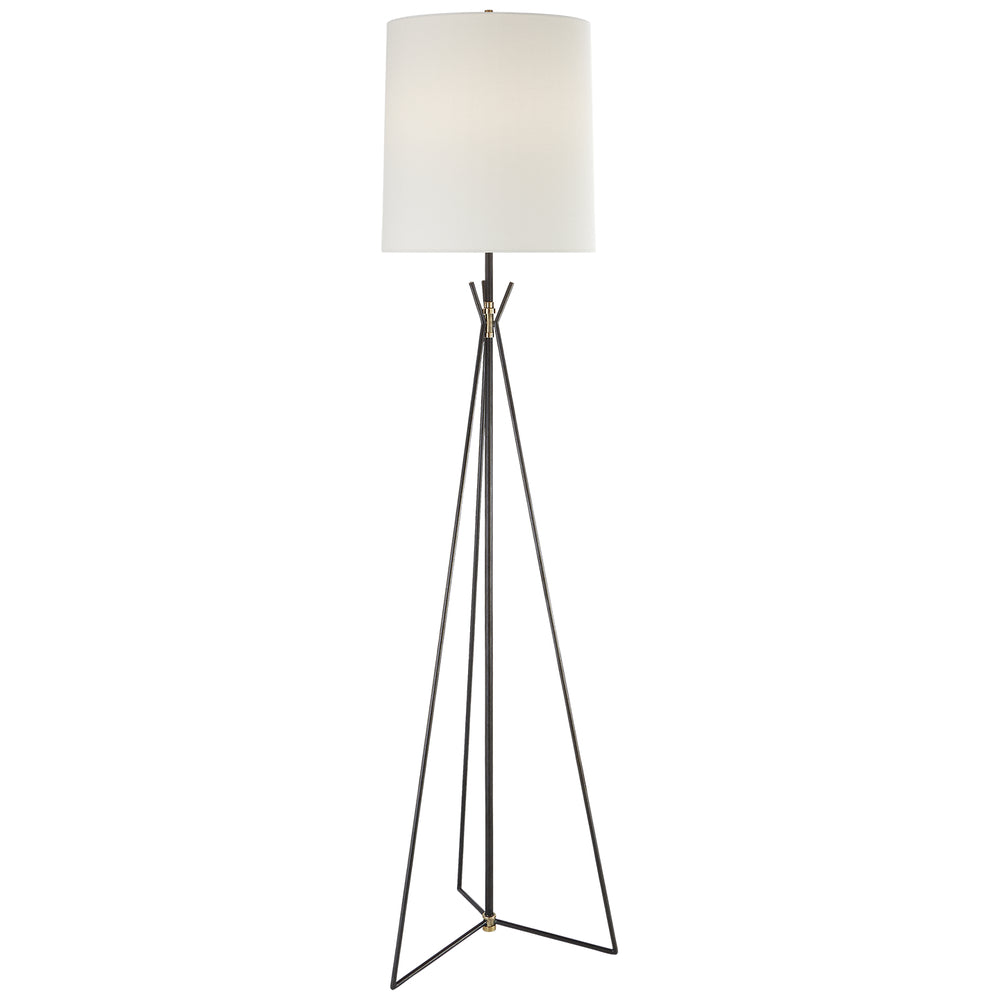 Visual Comfort Signature Canada - One Light Floor Lamp - Tavares - Aged Iron- Union Lighting Luminaires Decor