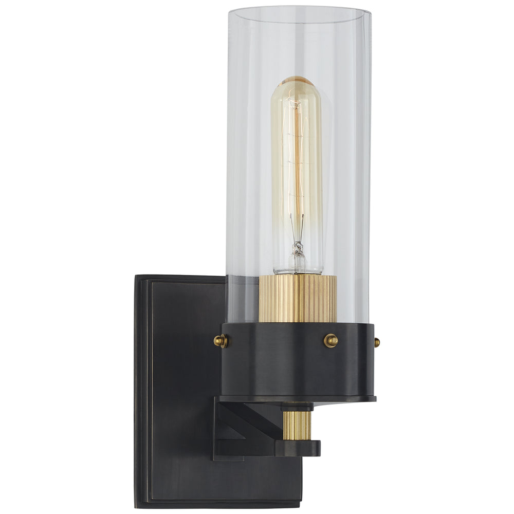 Visual Comfort Signature Canada - One Light Bath Sconce - Marais - Bronze and Hand-Rubbed Antique Brass- Union Lighting Luminaires Decor