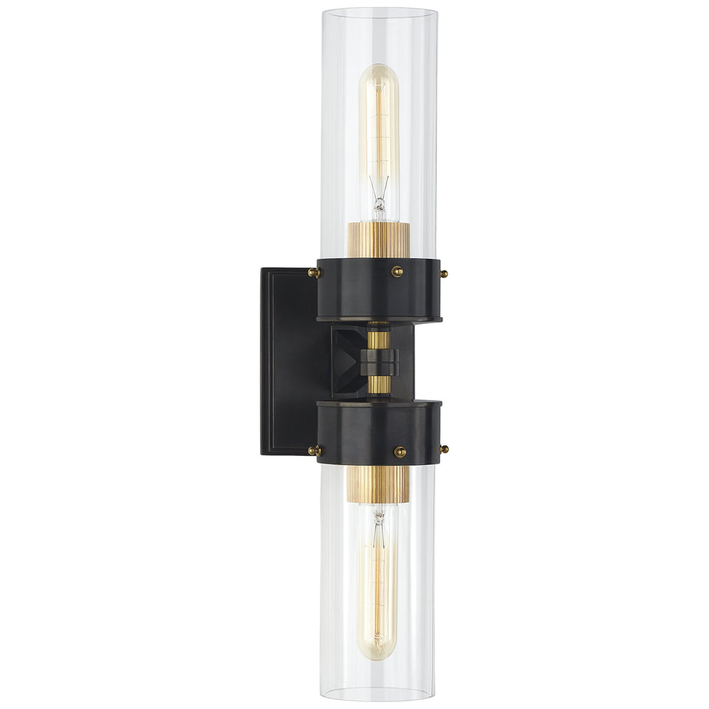 Visual Comfort Signature Canada - Two Light Bath Sconce - Marais - Bronze and Hand-Rubbed Antique Brass- Union Lighting Luminaires Decor