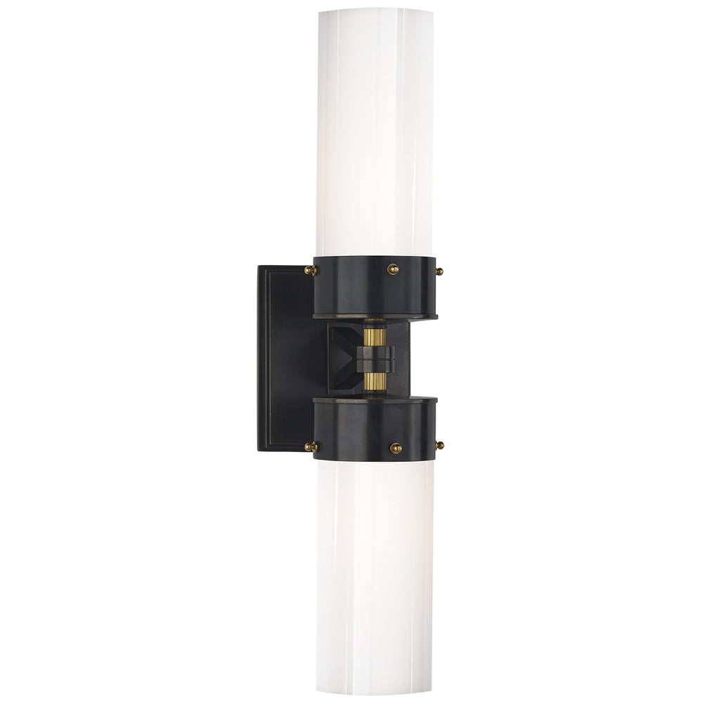 Visual Comfort Signature Canada - Two Light Bath Sconce - Marais - Bronze and Hand-Rubbed Antique Brass- Union Lighting Luminaires Decor