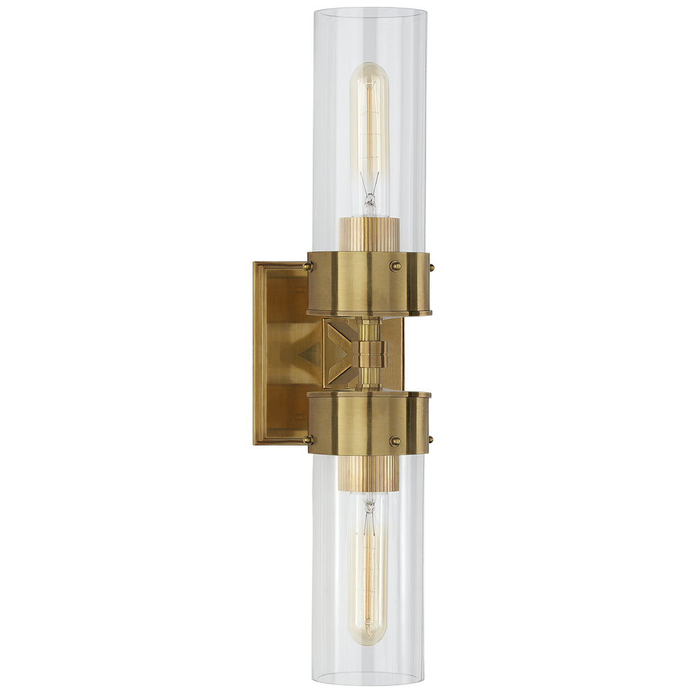 Visual Comfort Signature Canada - Two Light Bath Sconce - Marais - Hand-Rubbed Antique Brass- Union Lighting Luminaires Decor