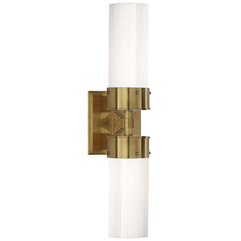 Visual Comfort Signature Canada - Two Light Bath Sconce - Marais - Hand-Rubbed Antique Brass- Union Lighting Luminaires Decor