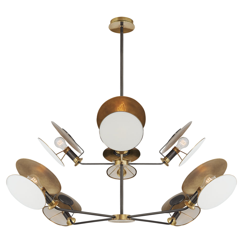 Visual Comfort Signature Canada - Eight Light Chandelier - Osiris - Bronze and Hand-Rubbed Antique Brass- Union Lighting Luminaires Decor