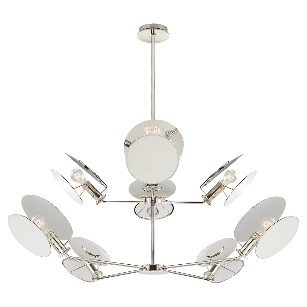 Visual Comfort Signature Canada - Eight Light Chandelier - Osiris - Polished Nickel- Union Lighting Luminaires Decor