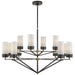 Visual Comfort Signature Canada - 12 Light Chandelier - Marais - Bronze And Hand-Rubbed Antique Brass- Union Lighting Luminaires Decor