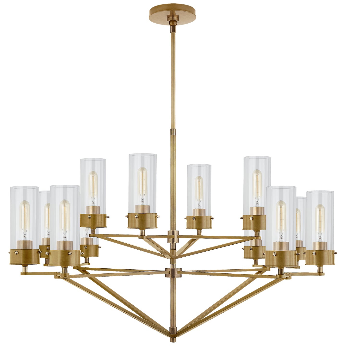 Visual Comfort Signature Canada - 12 Light Chandelier - Marais - Hand-Rubbed Antique Brass- Union Lighting Luminaires Decor