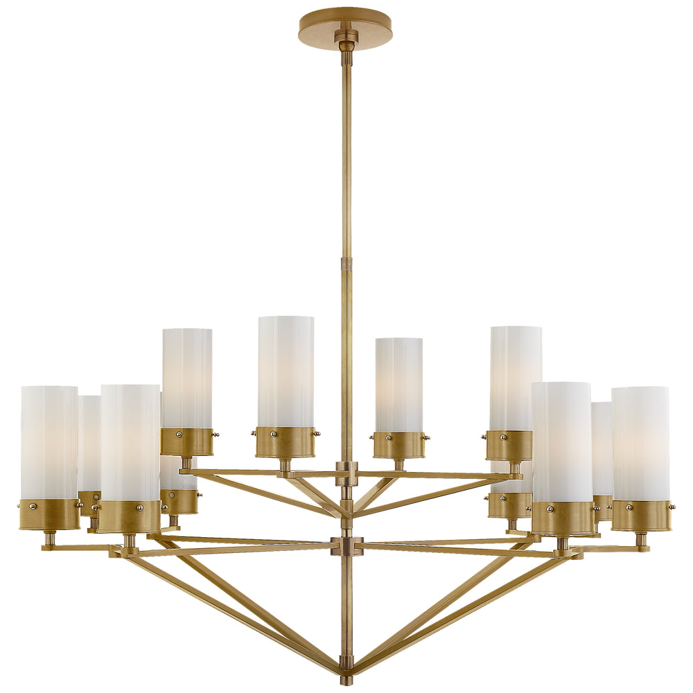 Visual Comfort Signature Canada - 12 Light Chandelier - Marais - Hand-Rubbed Antique Brass- Union Lighting Luminaires Decor