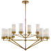 Visual Comfort Signature Canada - 12 Light Chandelier - Marais - Hand-Rubbed Antique Brass- Union Lighting Luminaires Decor