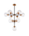 Matteo Canada - Ten Light Chandelier - Maru - Aged Gold Brass- Union Lighting Luminaires Decor