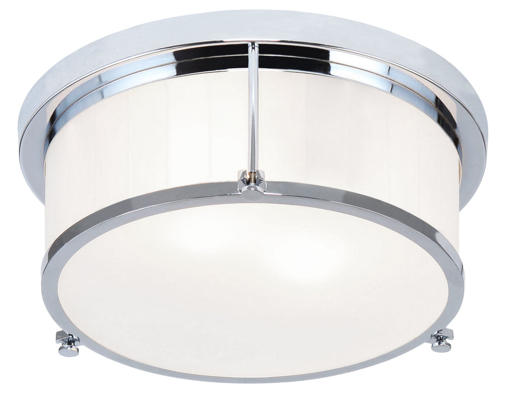 Matteo Canada - Two Light Flush Mount - Caisse Claire - Chrome- Union Lighting Luminaires Decor