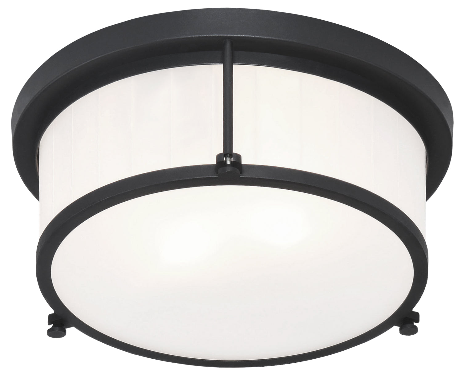 Matteo Canada - Two Light Flush Mount - Caisse Claire - Matte Black- Union Lighting Luminaires Decor