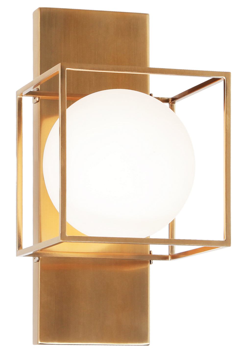 Matteo Canada - One Light Wall Sconce - Squircle - Aged Gold Brass- Union Lighting Luminaires Decor
