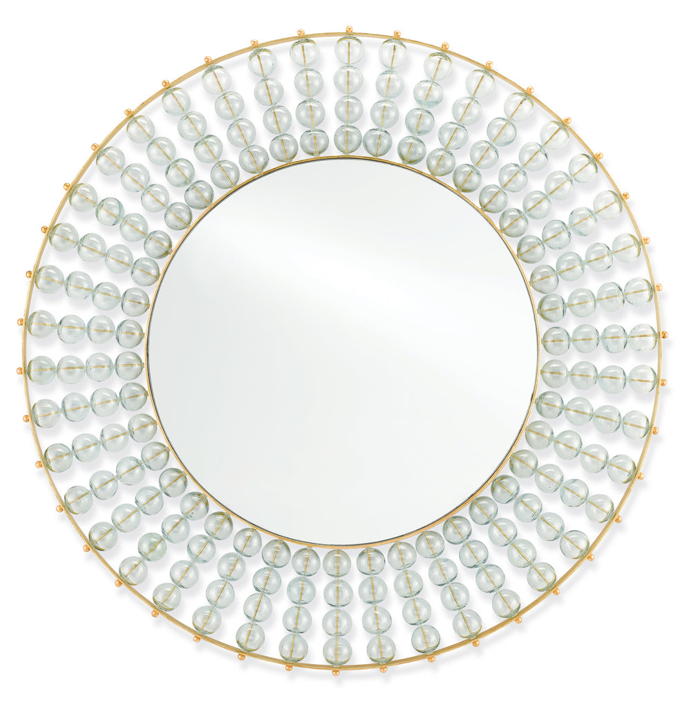 Currey and Company - Mirror - Calais Round Mirror - Gold Leaf/Mirror- Union Lighting Luminaires Decor